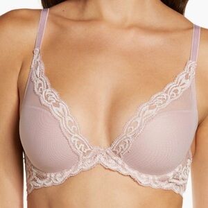 NWT Natori Feathers bra pink peal